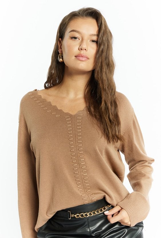 Sweter damski z wiskozy