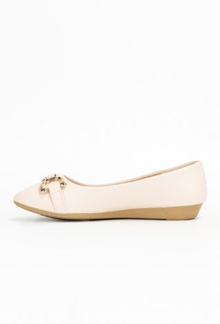 Beżowe baleriny NESSO