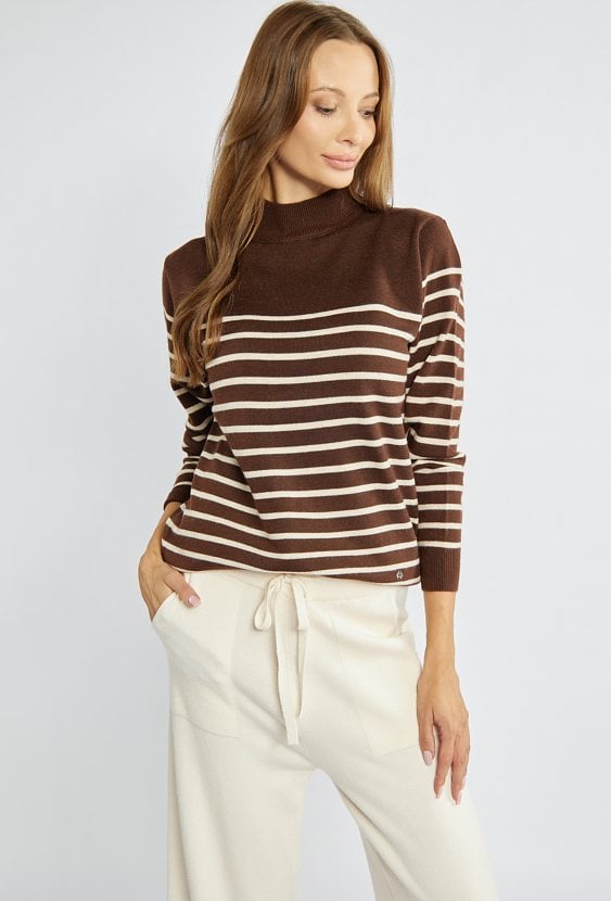 Sweter damski z półgolfem