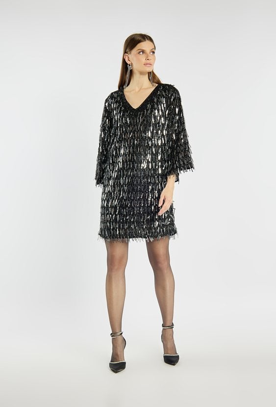 Sukienka mini z cekinami