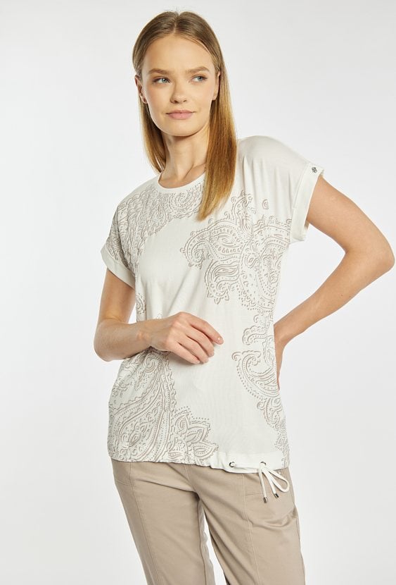 T-shirt damski z wzorem