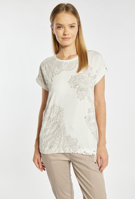 T-shirt damski z wzorem