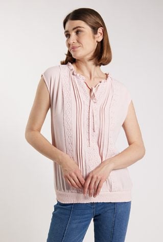 Bluzka damska z ozdobnym haftowaniem