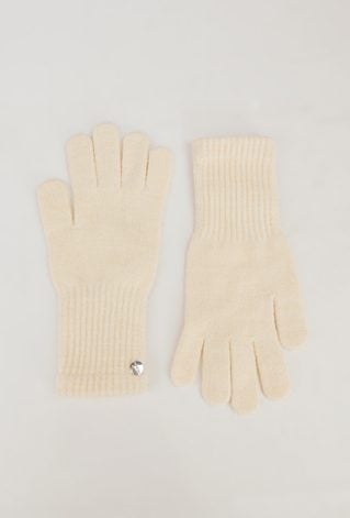 Kremowe klasyczne rękawiczki