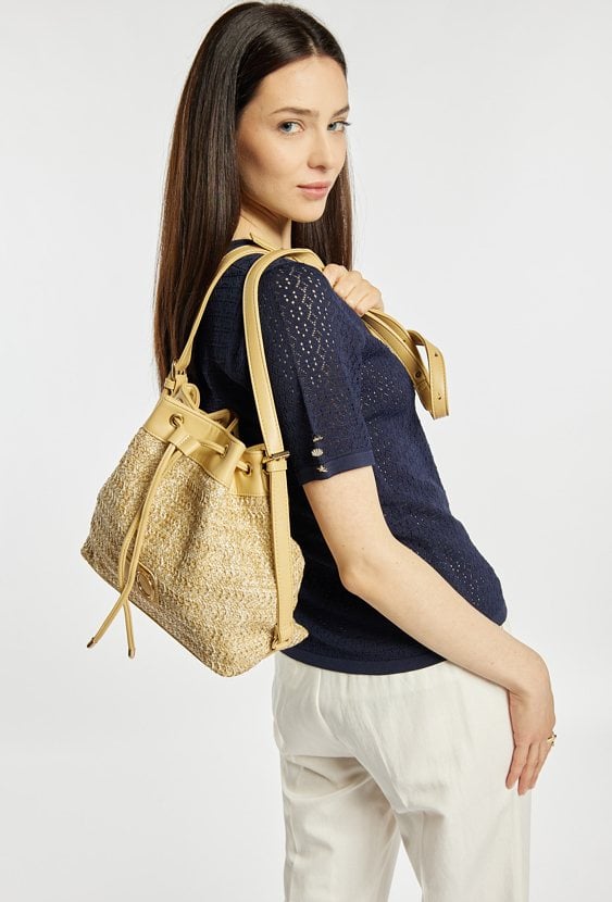 Torba damska ze ściągaczem