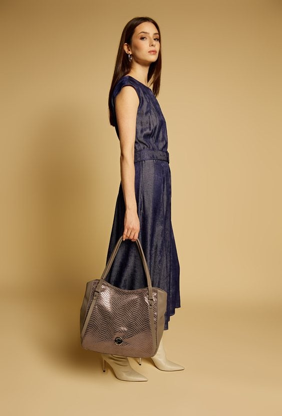 Duży shopper z wzorem