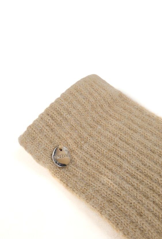 Beżowe klasyczne rękawiczki