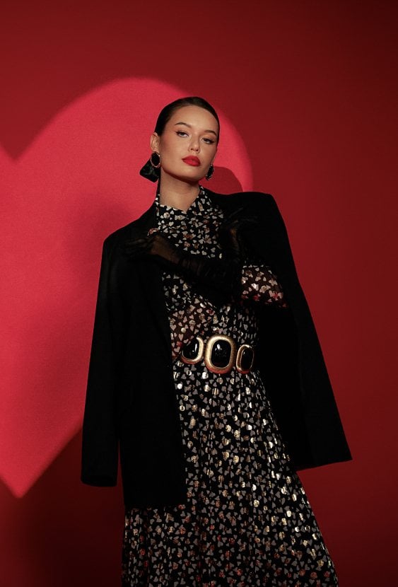 Wzorzysta koszula damska