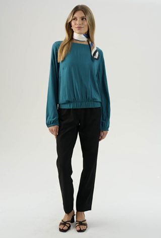 Wiskozowa bluzka z gumą