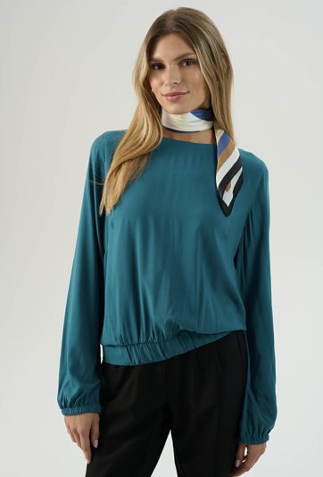 Wiskozowa bluzka z gumą