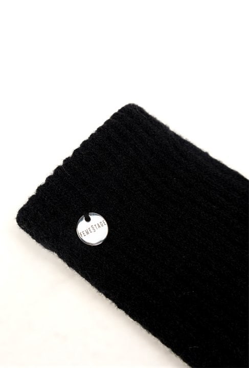 Czarne klasyczne rękawiczki