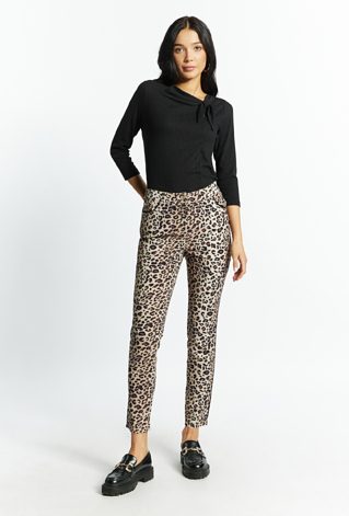 Wzorzyste spodnie damskie