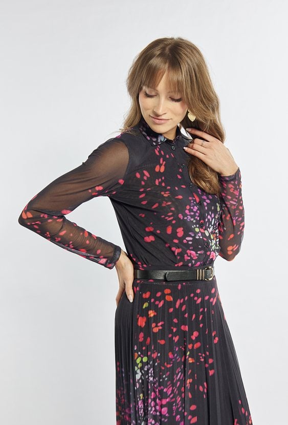 Wzorzysta koszula damska