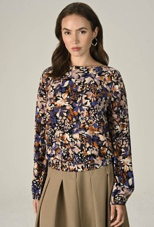 Wiskozowa bluzka z gumą