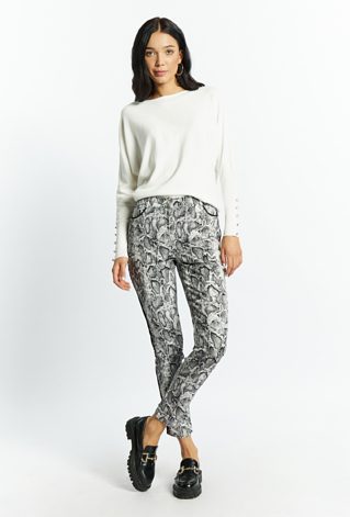 Wzorzyste spodnie damskie