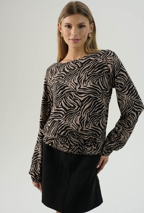 Wiskozowa bluzka z gumą