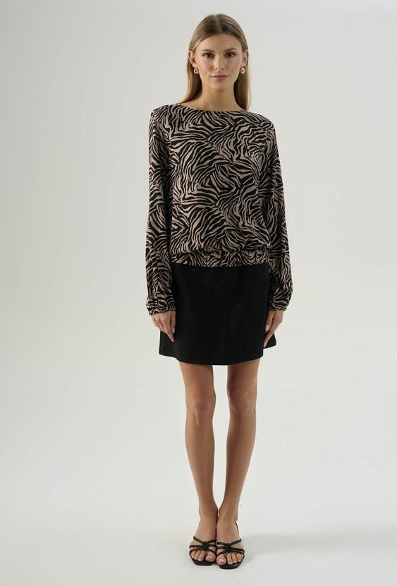 Wiskozowa bluzka z gumą