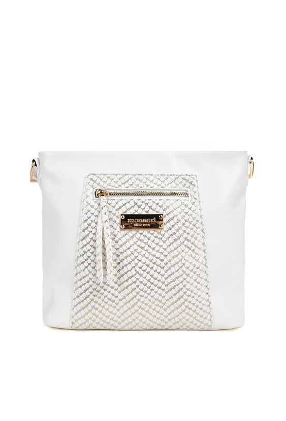 Torba damska z wzorzystą kieszonką