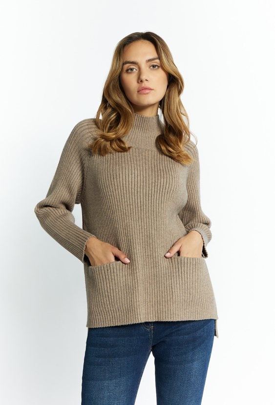 Golf damski z kieszeniami