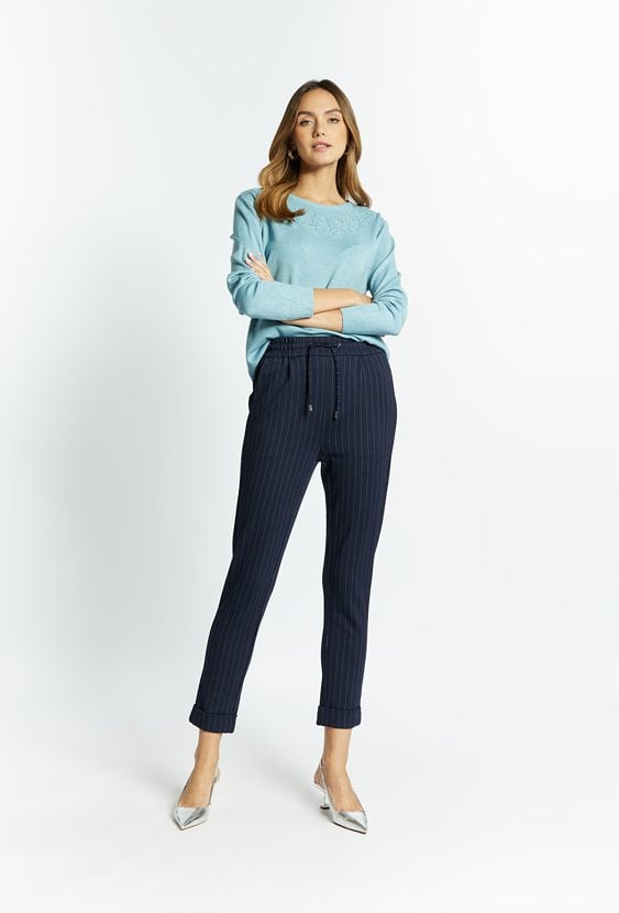 Sweter damski z koralikami