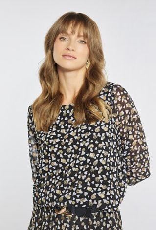 Wzorzysta bluzka damska