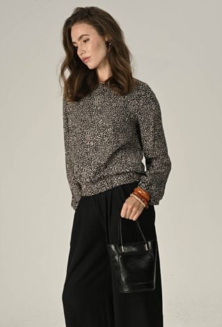 Wiskozowa bluzka z gumą