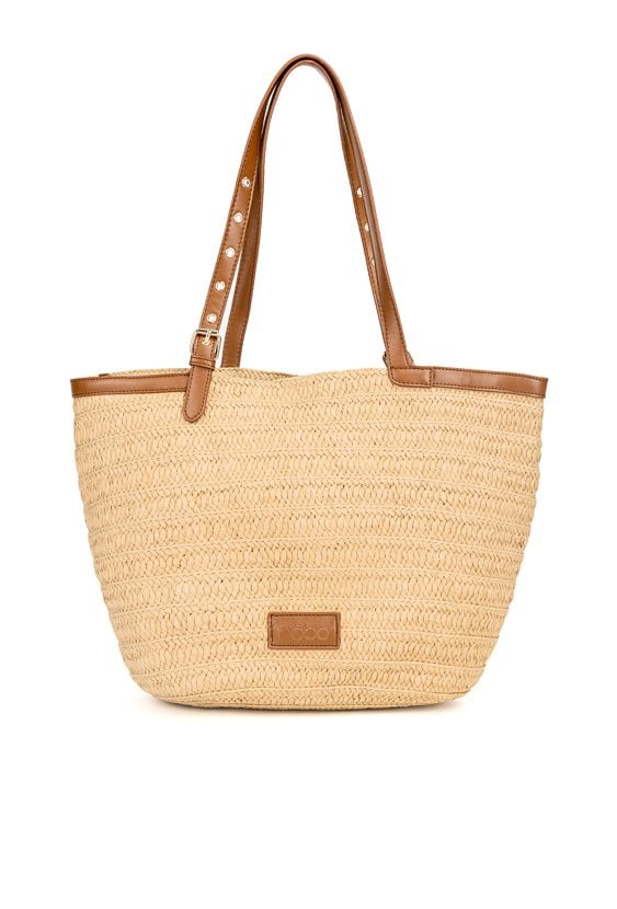 Duża torba z plecionką