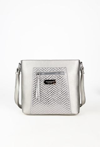 Torba damska z wzorzystą kieszonką