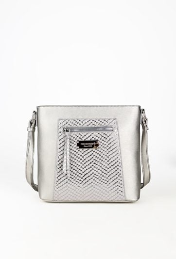 Torba damska z wzorzystą kieszonką