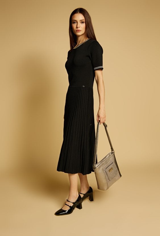 Torba damska z wzorzystą kieszonką