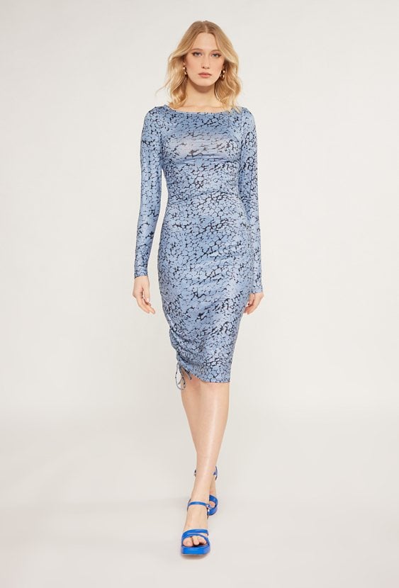 Sukienka damska z wiązaniem