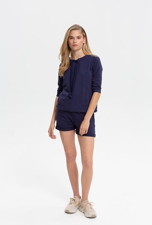 Bawełniana bluza ze ściągaczem