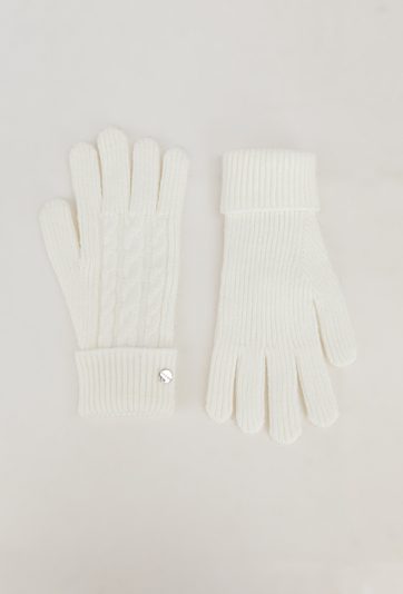 Rękawiczki z ozdobnym warkoczem