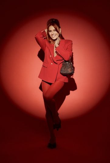 Wizytowa torebka z połyskiem