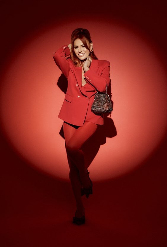 Wizytowa torebka z połyskiem