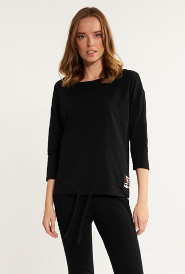 T-shirt z logo marki na plecach