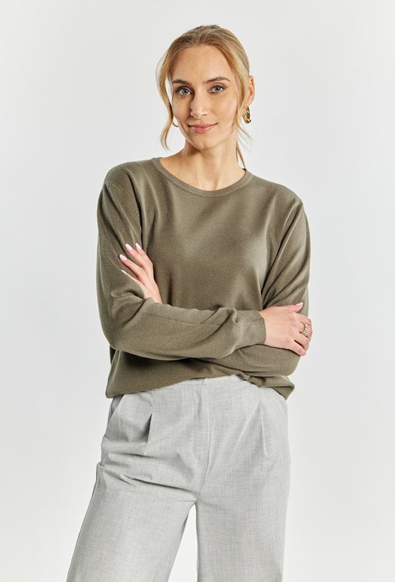 Wiskozowy sweter damski