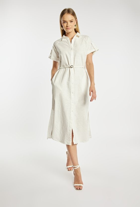 Sukienka z lnem