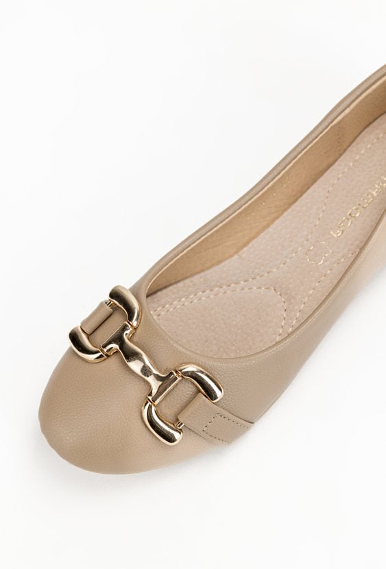 Taupe baleriny NESSO