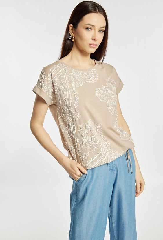 T-shirt damski z wzorem