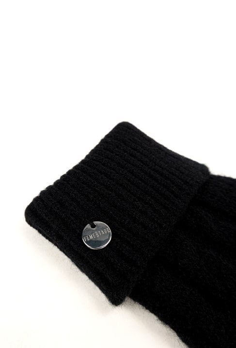 Rękawiczki z ozdobnym warkoczem