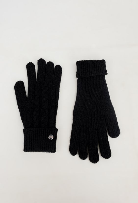 Rękawiczki z ozdobnym warkoczem