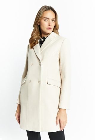 Elegancki płaszcz z dodatkiem wełny