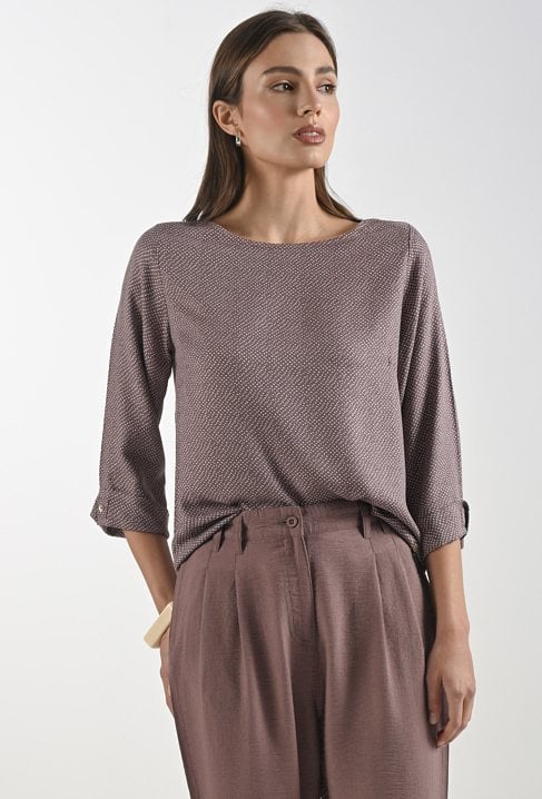 Bluzka z tkaniny wiskozowej