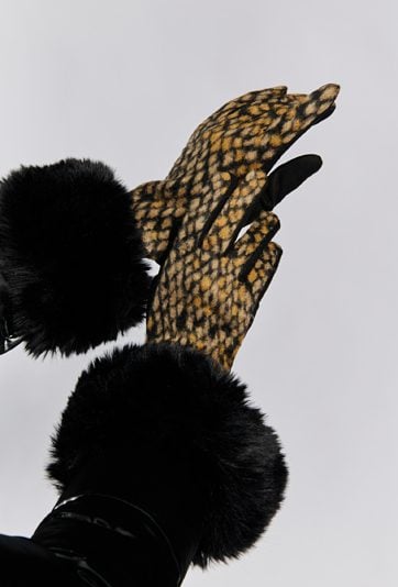 Rękawiczki damskie z wzorem