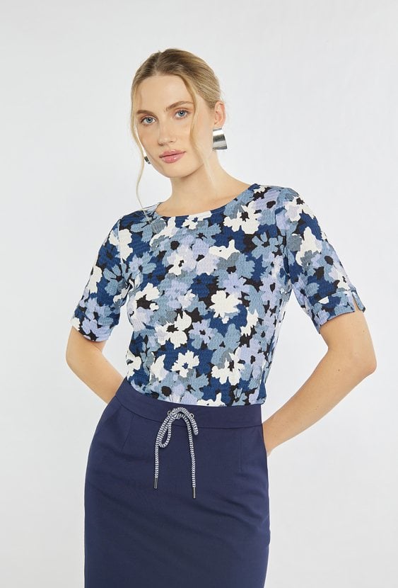 Wzorzysta bluzka damska