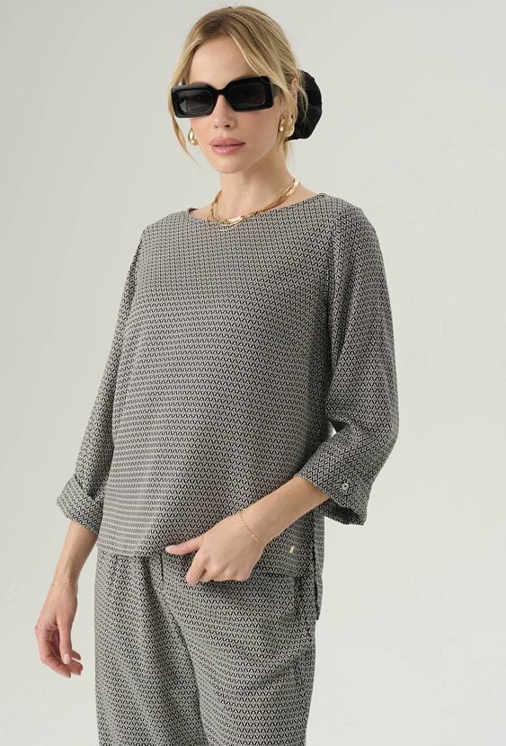 Bluzka z tkaniny wiskozowej