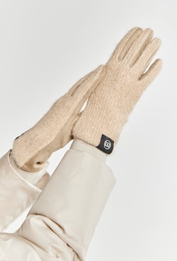 Damskie rękawiczki z połyskiem