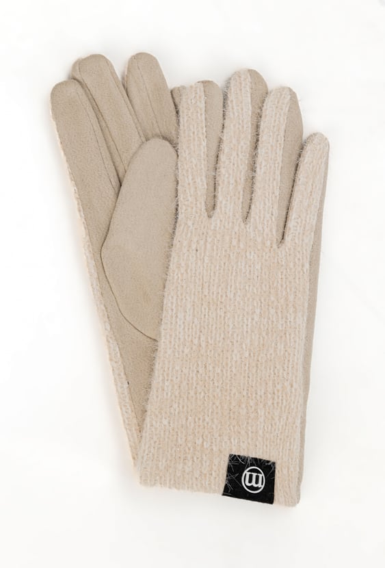 Damskie rękawiczki z połyskiem