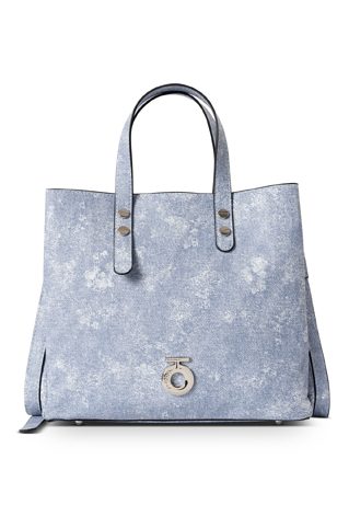 Trzykomorowa torebka do ręki Nobo denim